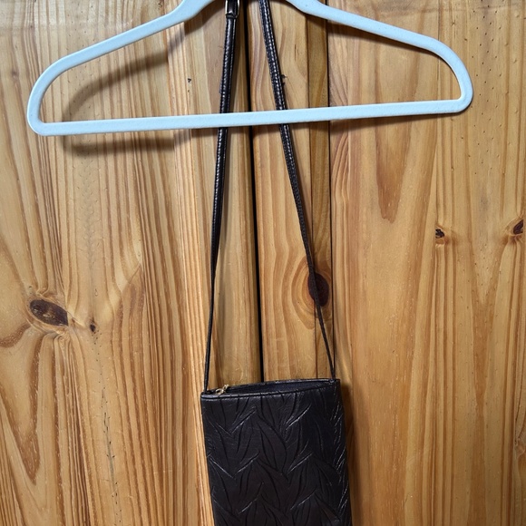 Jessica McClintock Purse Metallic Brown Small Bag Cross Body - Picture 4 of 10